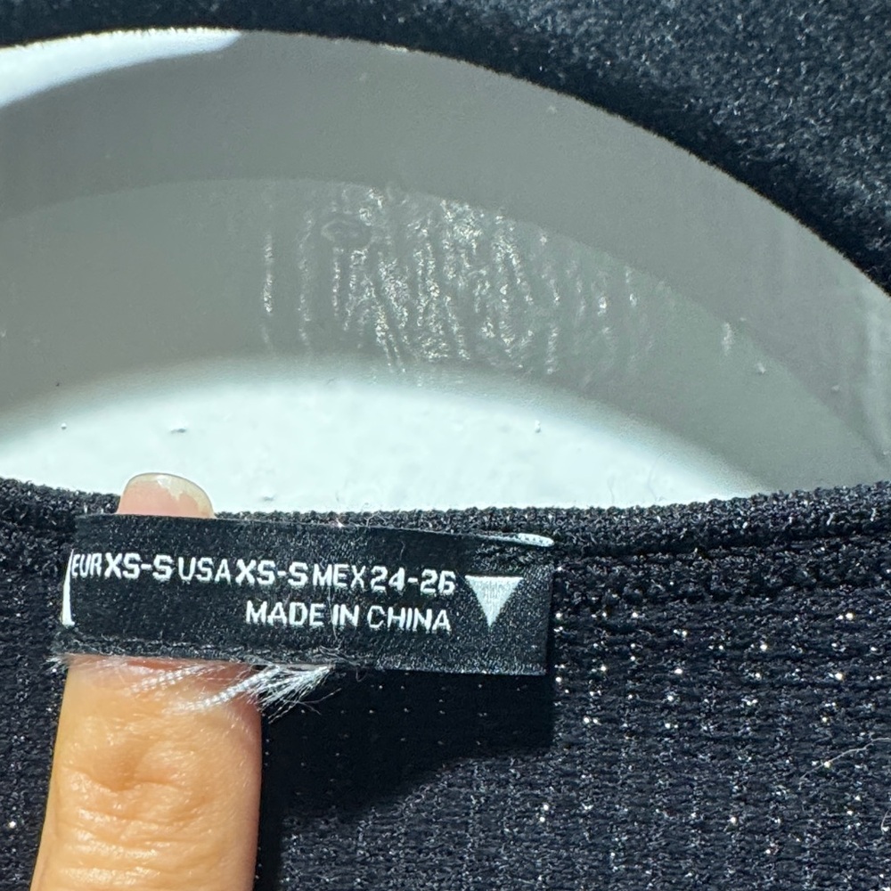 Zara Black Sparkle Top - Picture 2 of 3